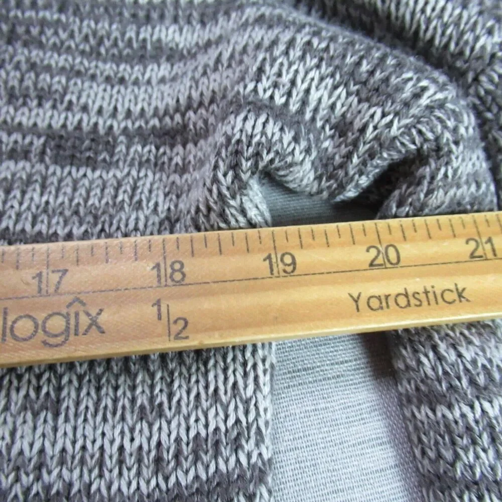 Gypsies & Moondust Cardigan Sweater Womens Size M Gray Aztec Open Front Cozy